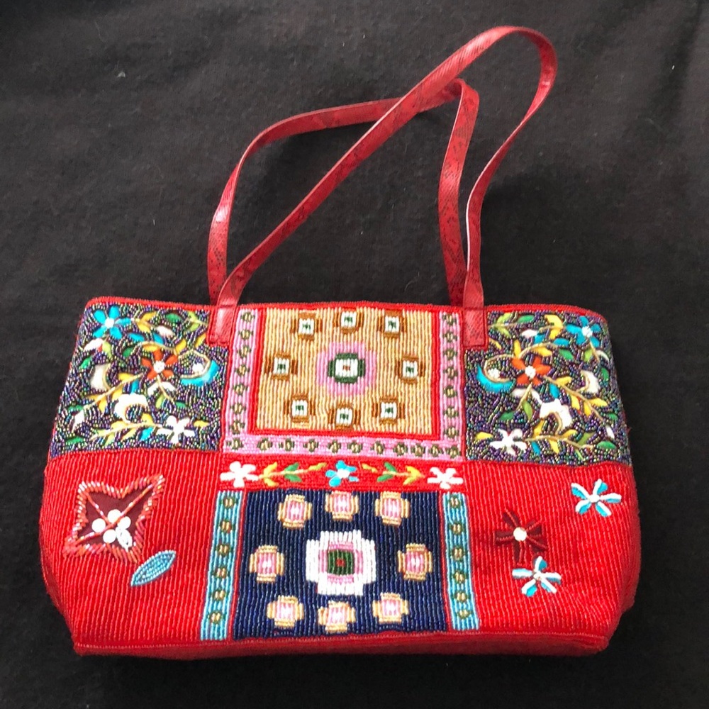 Beaded handbag
